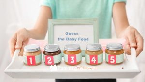 Guess the Baby Food Flavor Gender Reveal Games